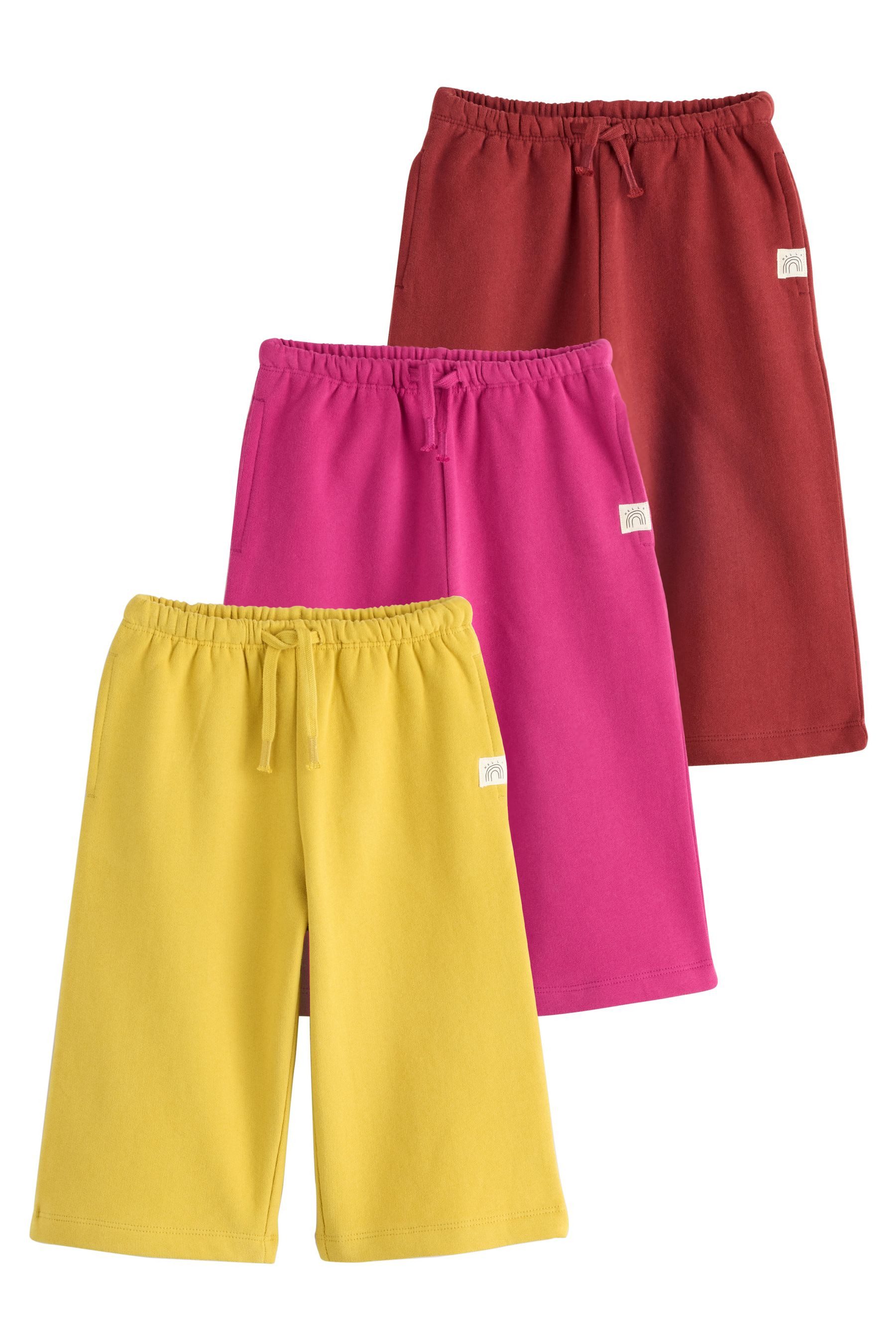 Next Jogginghose Jogginghose mit weitem Bein, 3er-Pack (3-tlg)