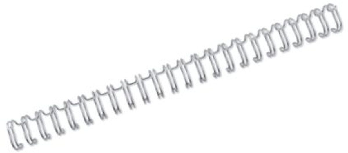 GBC Thermo-Bindemappe Drahtbinderücken WireBind A5 Nr. 7 11mm VE=250 Stück silber, (