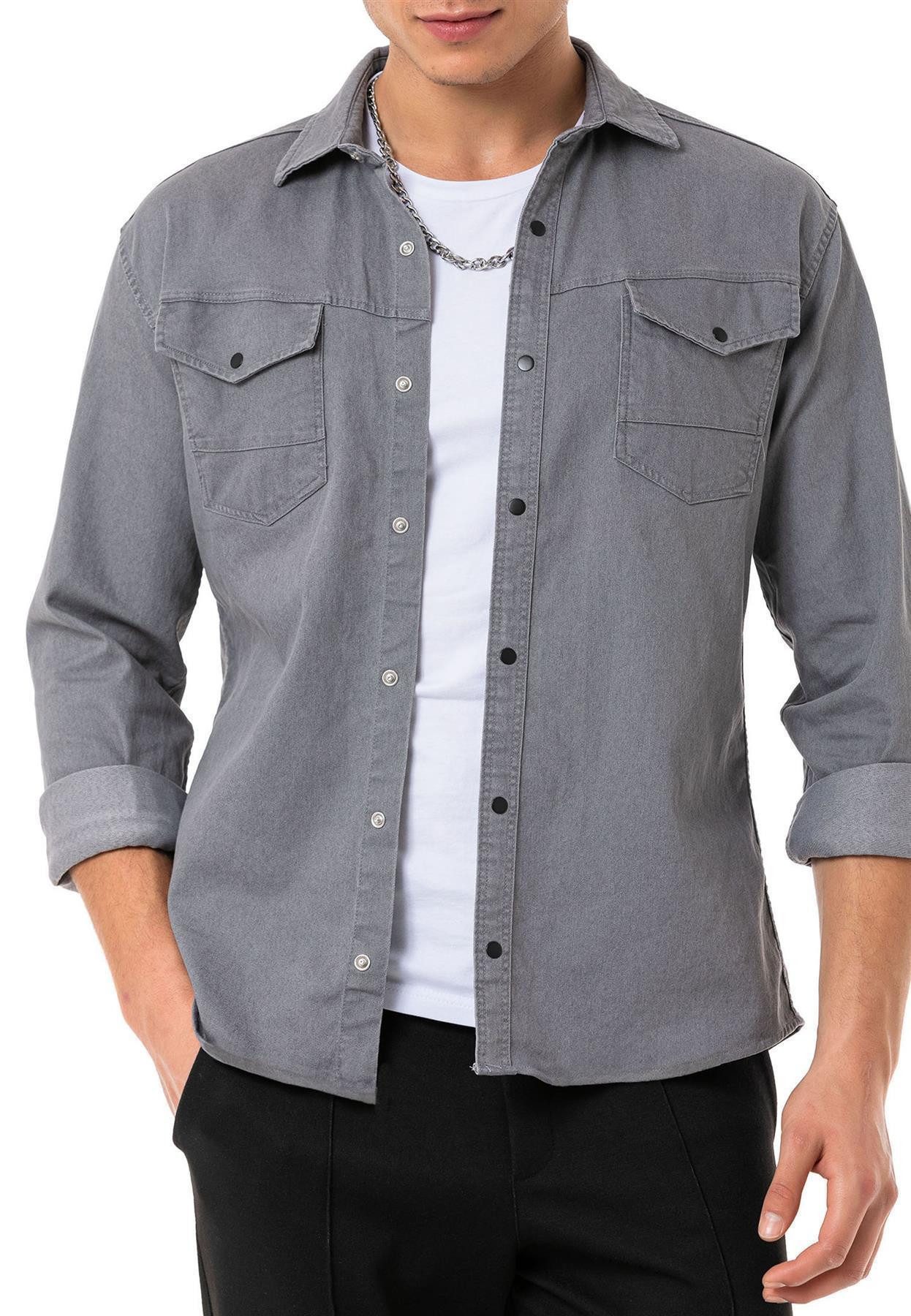 RedBridge Jeanshemd Premium Denim Hemd mit günstig online kaufen
