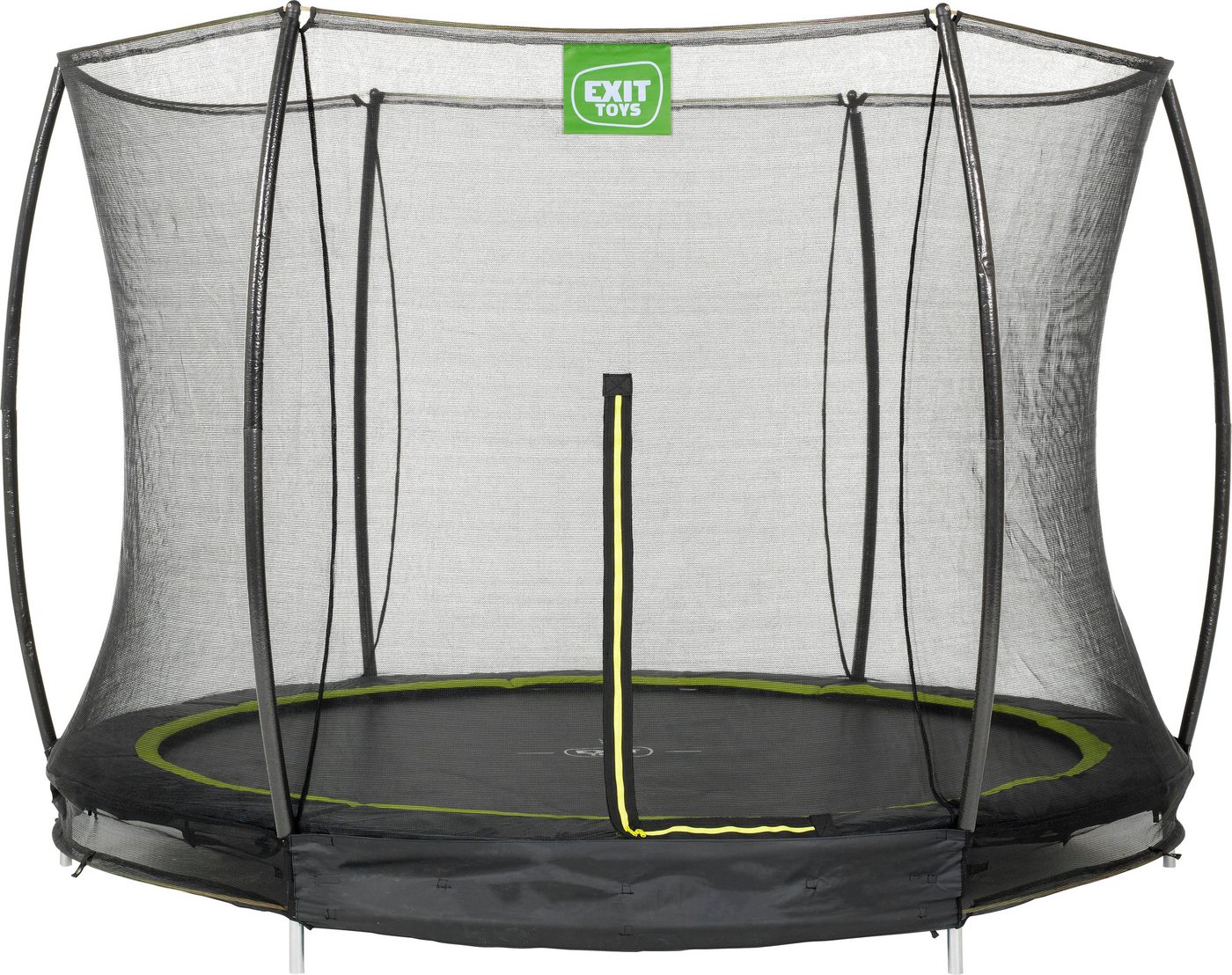 EXIT Gartentrampolin Silhouette Ground, Ø 244 cm, mit Sicherheitsnetz