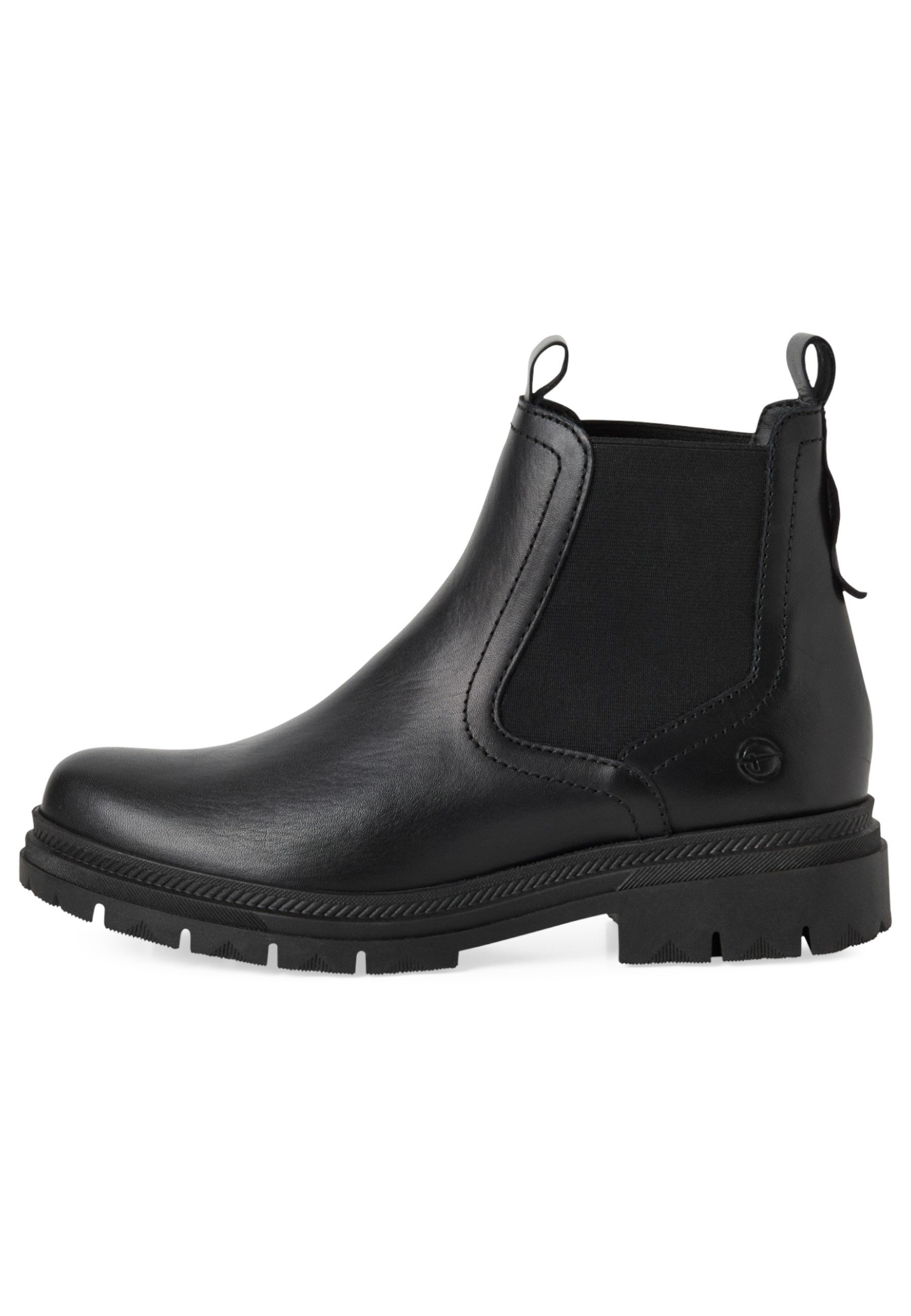 Tamaris 1-25407-45 003 Black Leather Stiefelette
