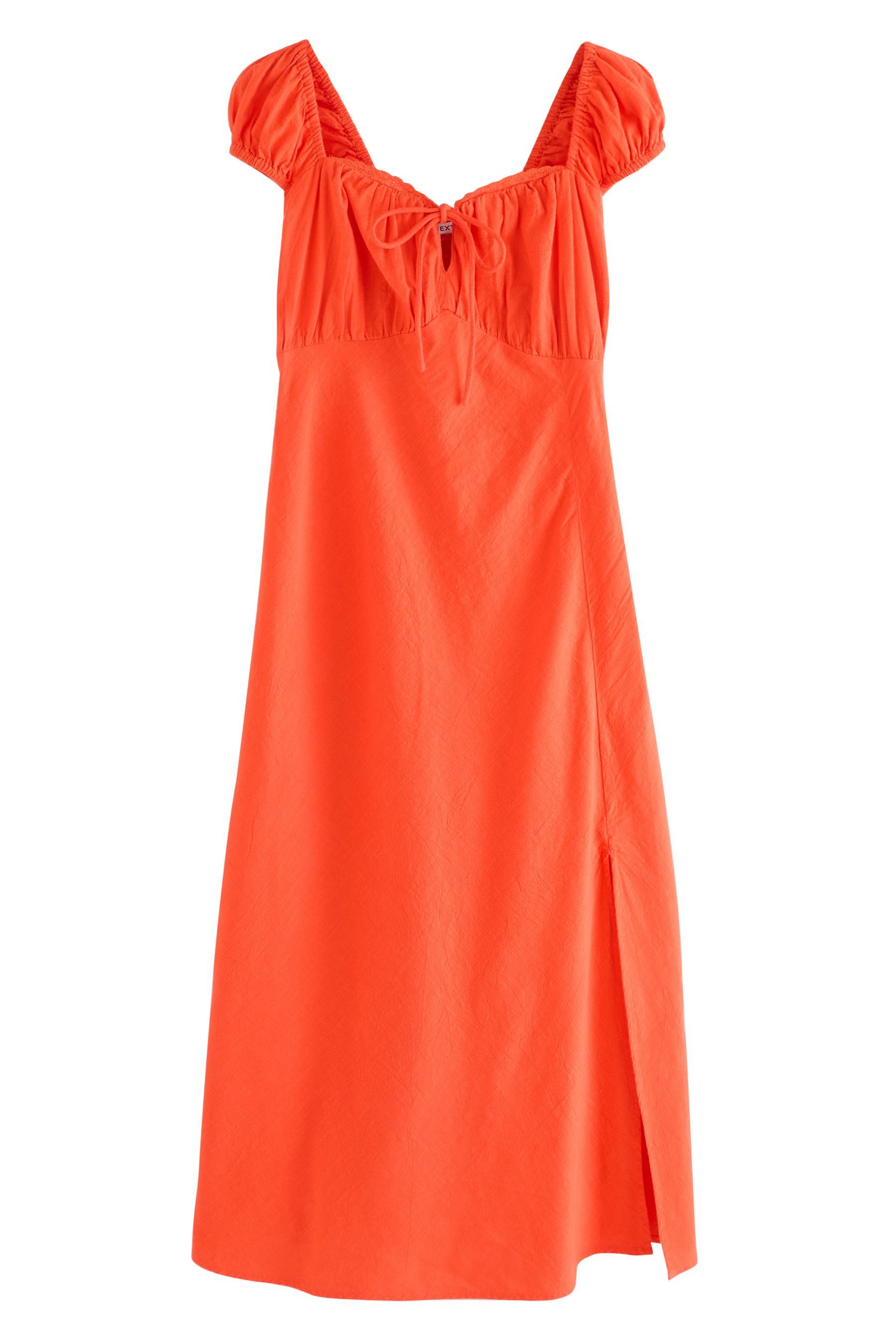 Next Midikleid Midikleid mit Puffärmeln aus günstig online kaufen