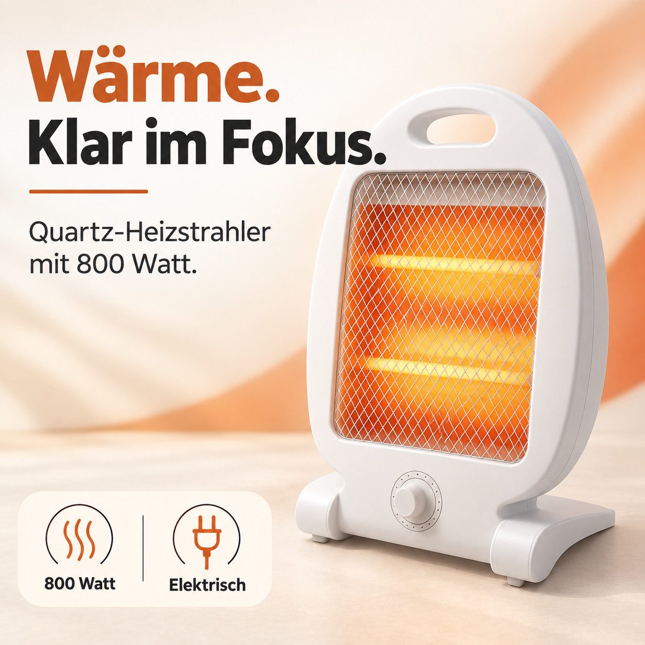 TK Gruppe Heizstrahler Elektrisches Heizgerät, Ausführung und Leistung nach Wahl – Bild 3 von 5