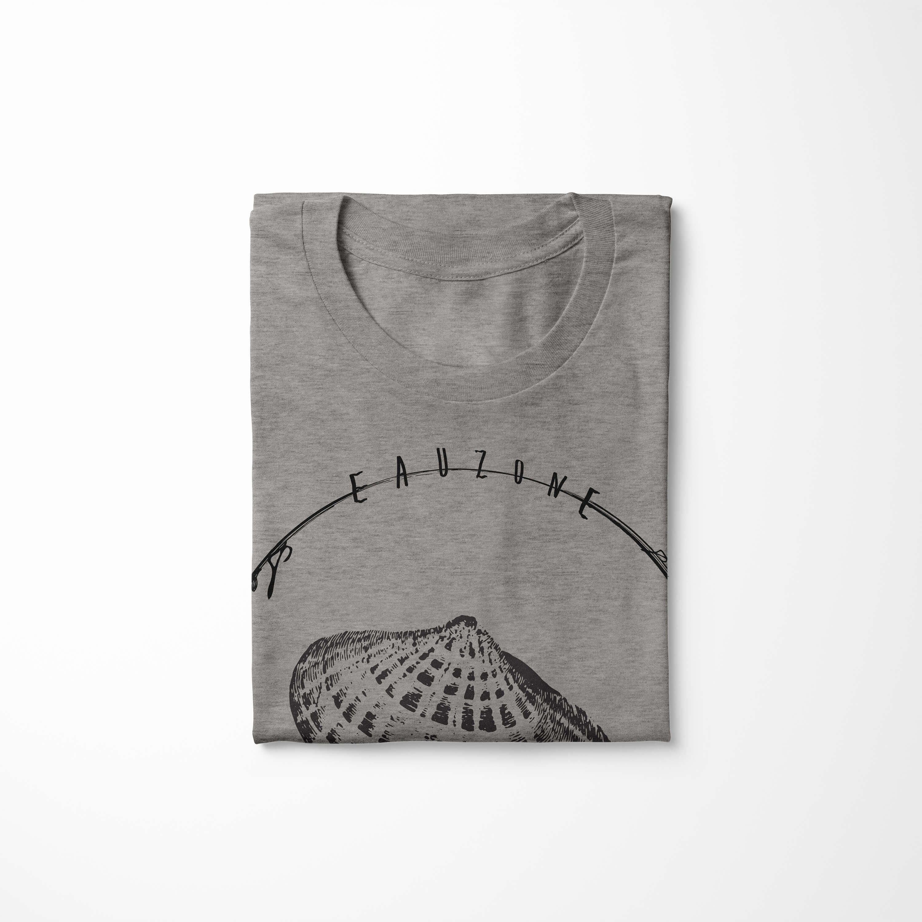 Sinus Art Serie: Ash Tiefsee Fische - Schnitt / feine Struktur Sea sportlicher T-Shirt Sea Creatures, und T-Shirt 033