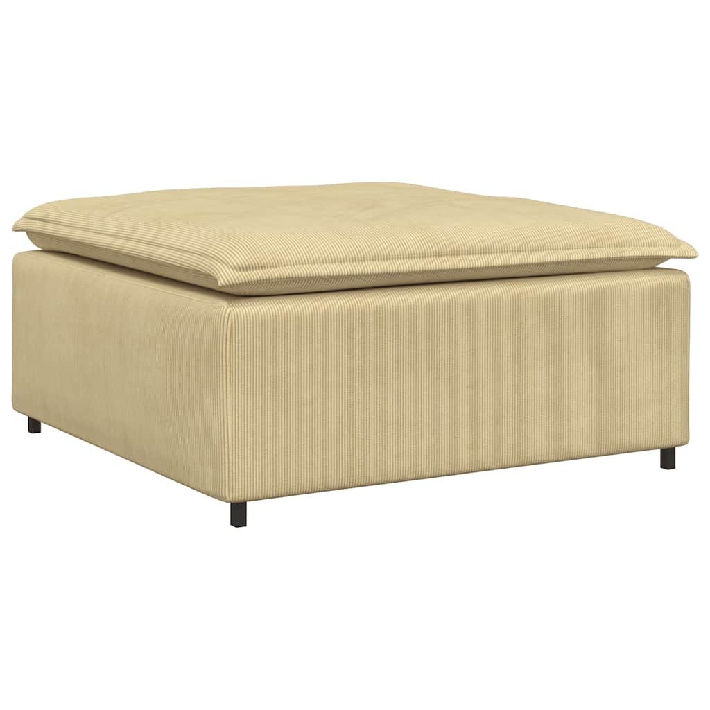 vidaXL Sofaelement Modulares Sofa Fußhocker-Modul Graugrün günstig online kaufen