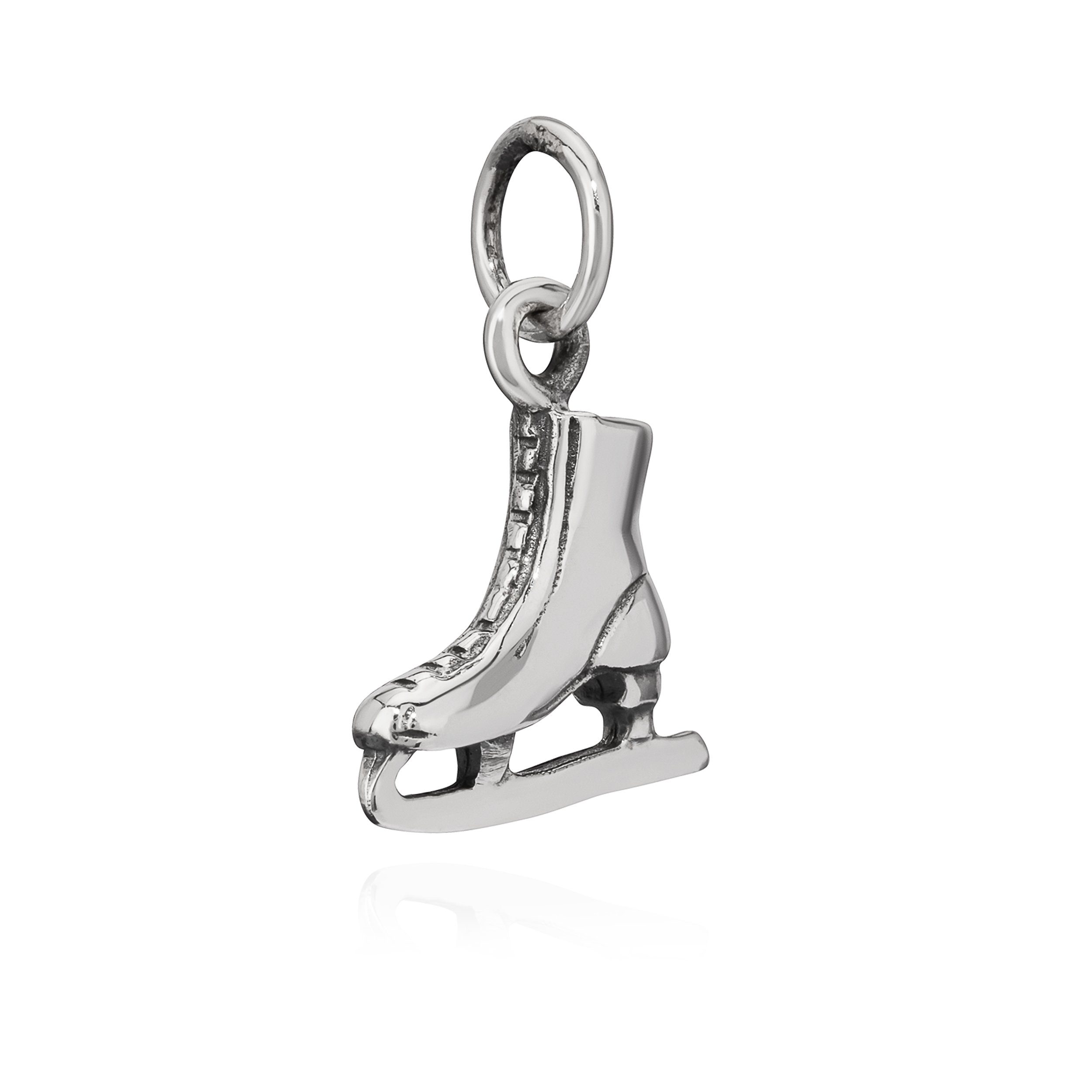 Kettenanhänger Kettenanhänger Schlittschuh 925 Silber 11x13mm Sil