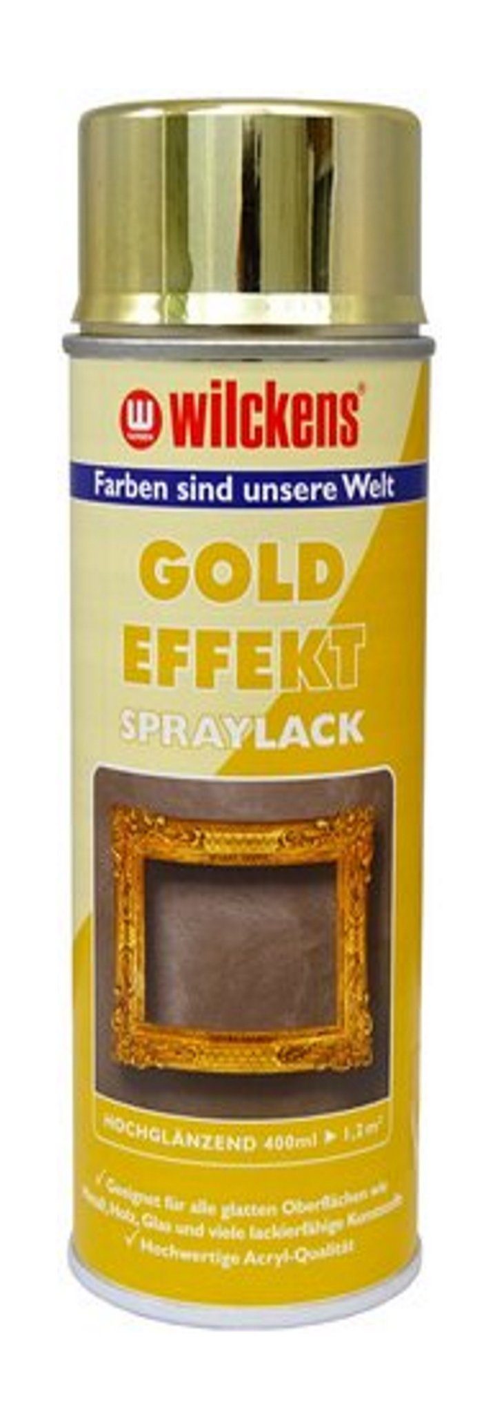 Wilckens Farben Sprühlack 400 ml Gold-Effekt Spraylack Hochglänzend