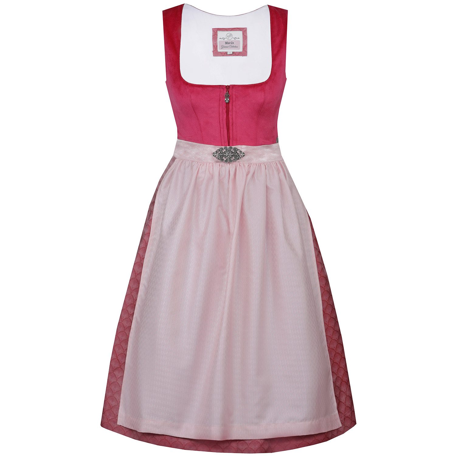Dirndl MarJo Trachten 'Grafling', Fuchsia 65cm