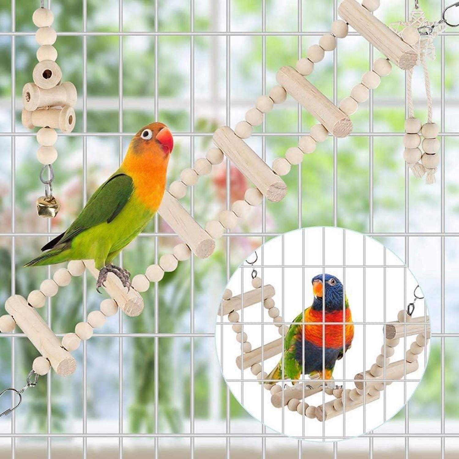LuxusKollektion Vogelkäfig Vogelspielzeug Sittich Papagei Schaukel günstig online kaufen