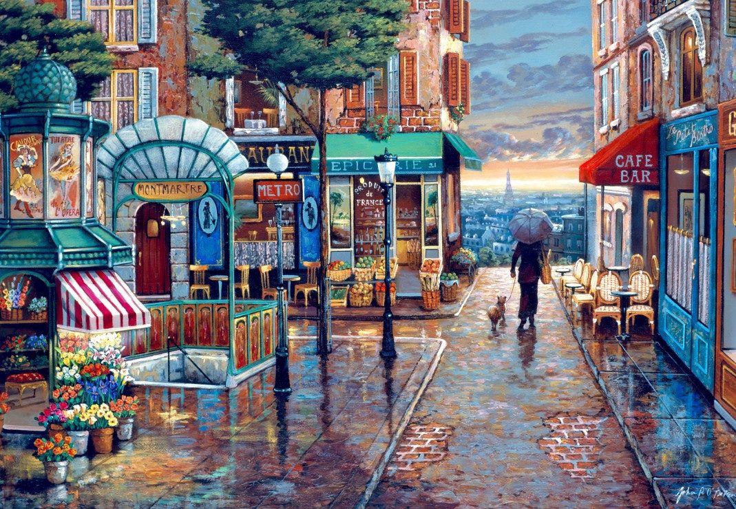 Bluebird Puzzle Puzzle Rainy Day Stroll, Puzzleteile günstig online kaufen