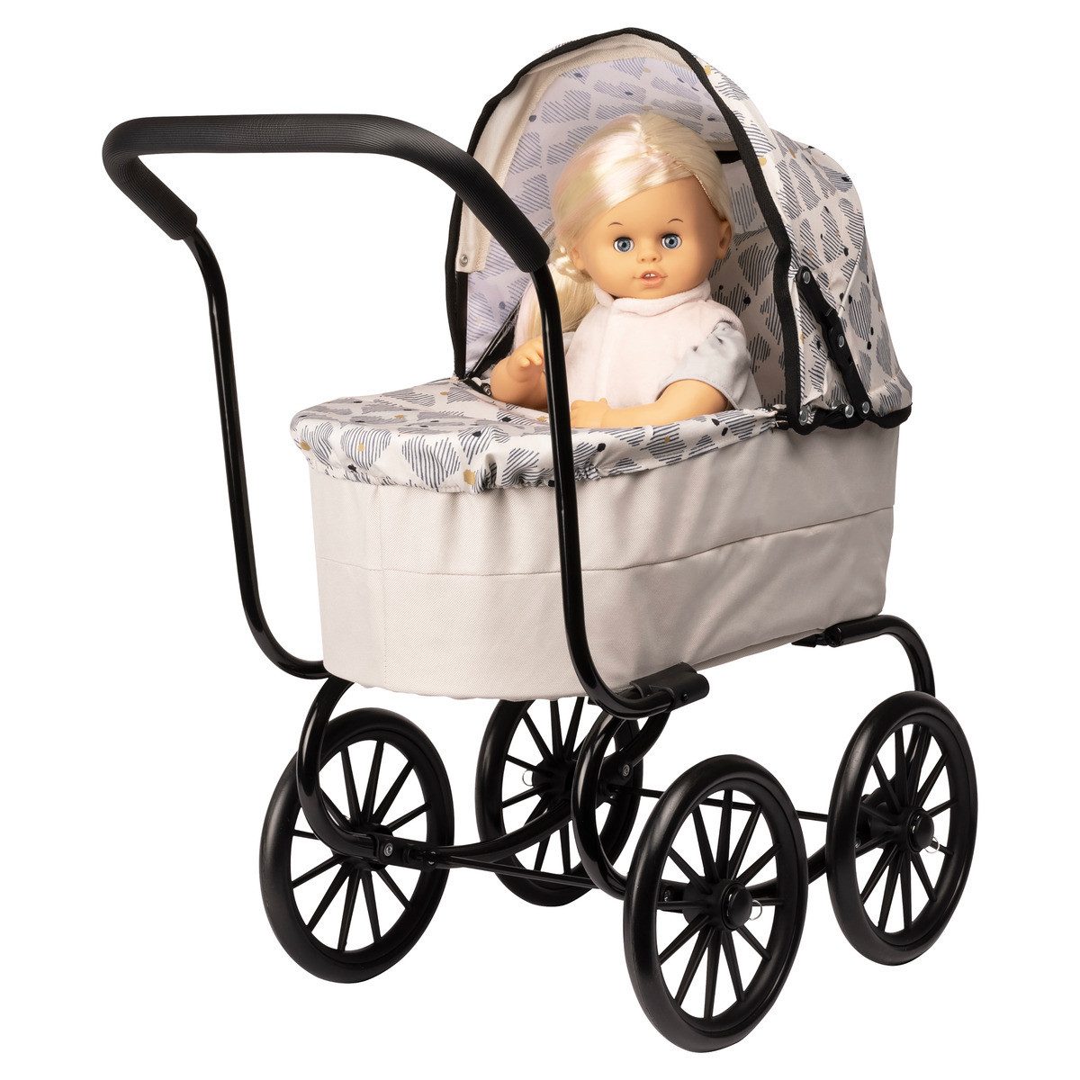 Skrållan Puppenwagen Herzen Mädchen, (1-tlg)