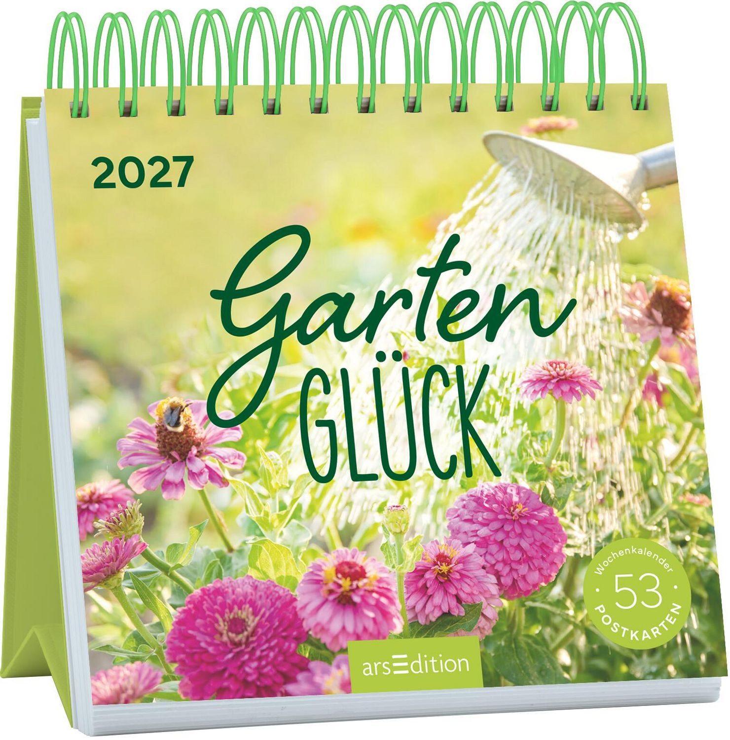 Tischkalender Postkartenkalender Gartenglück 2027