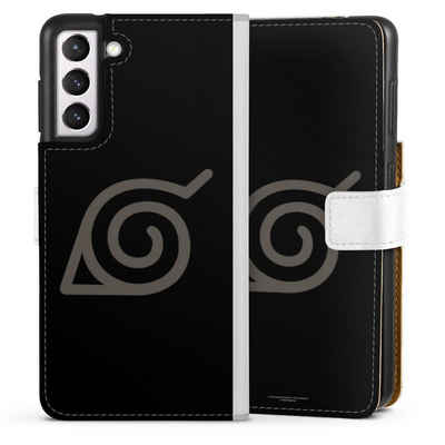 DeinDesign Handyhülle Konoha Logo Naruto Shippuden Konoha, Samsung Galaxy S21 5G Hülle Handy Flip Case Wallet Cover