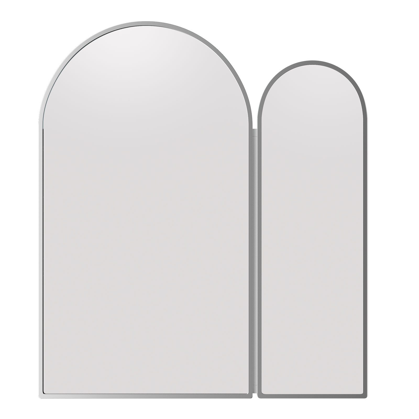 radelldar Badezimmerspiegelschrank Spigelschrank bogen mit 3 Ablagen und 2 günstig online kaufen