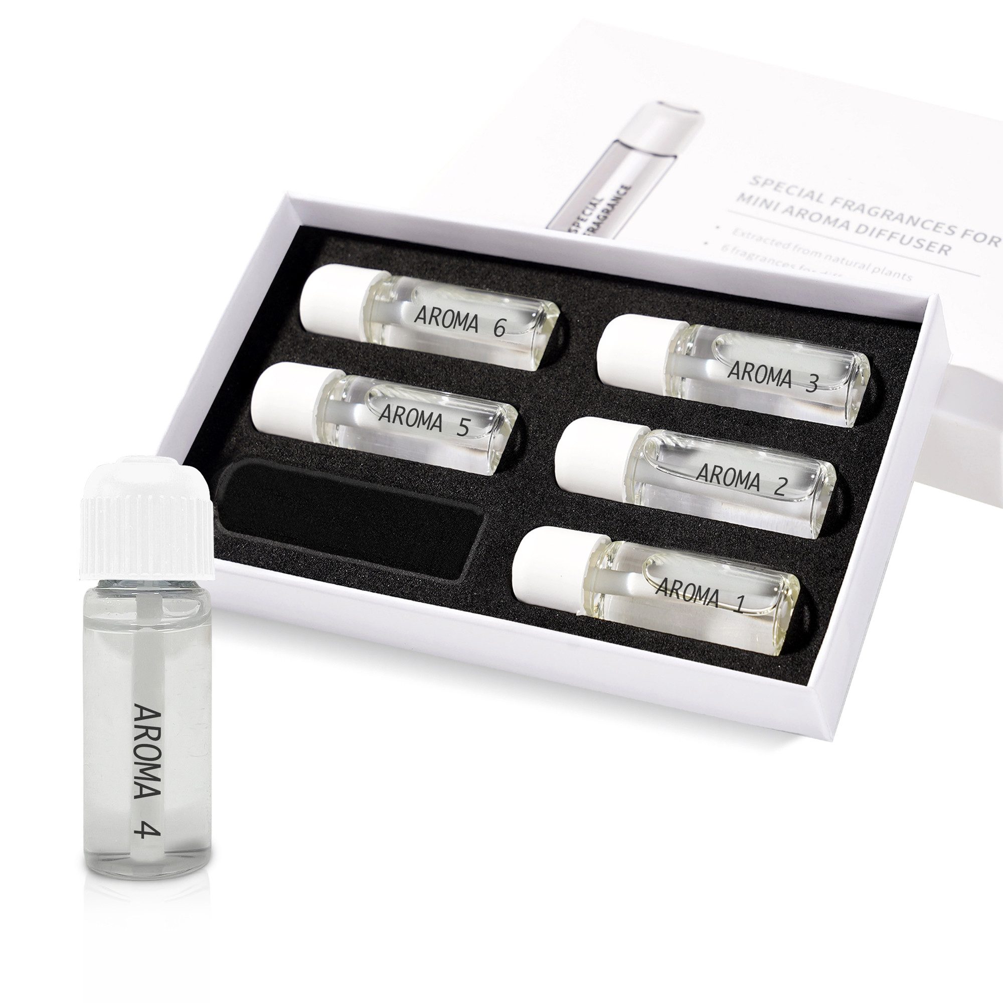 Onbest Duftöl PREMIUM Nachfüllset Duftöle für Aroma Diffuser (6-St), aus Pflanzenextrakten