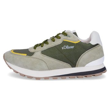 s.Oliver s.Oliver Herren Leder Sneaker khaki grün Sneaker