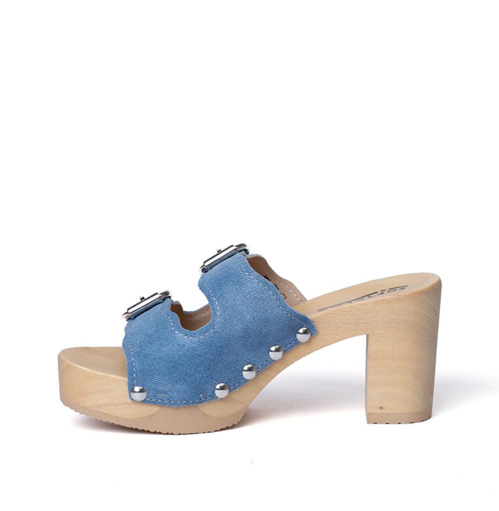 Softclox EVI Jeanslook blau (natur) Pantolette günstig online kaufen