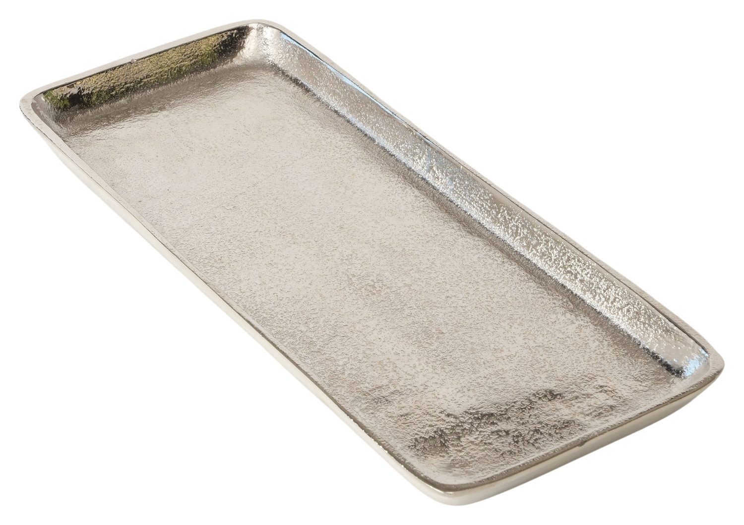 Tablett Deko-Tablett VENDI, 40 x 16 cm, Silbergrau