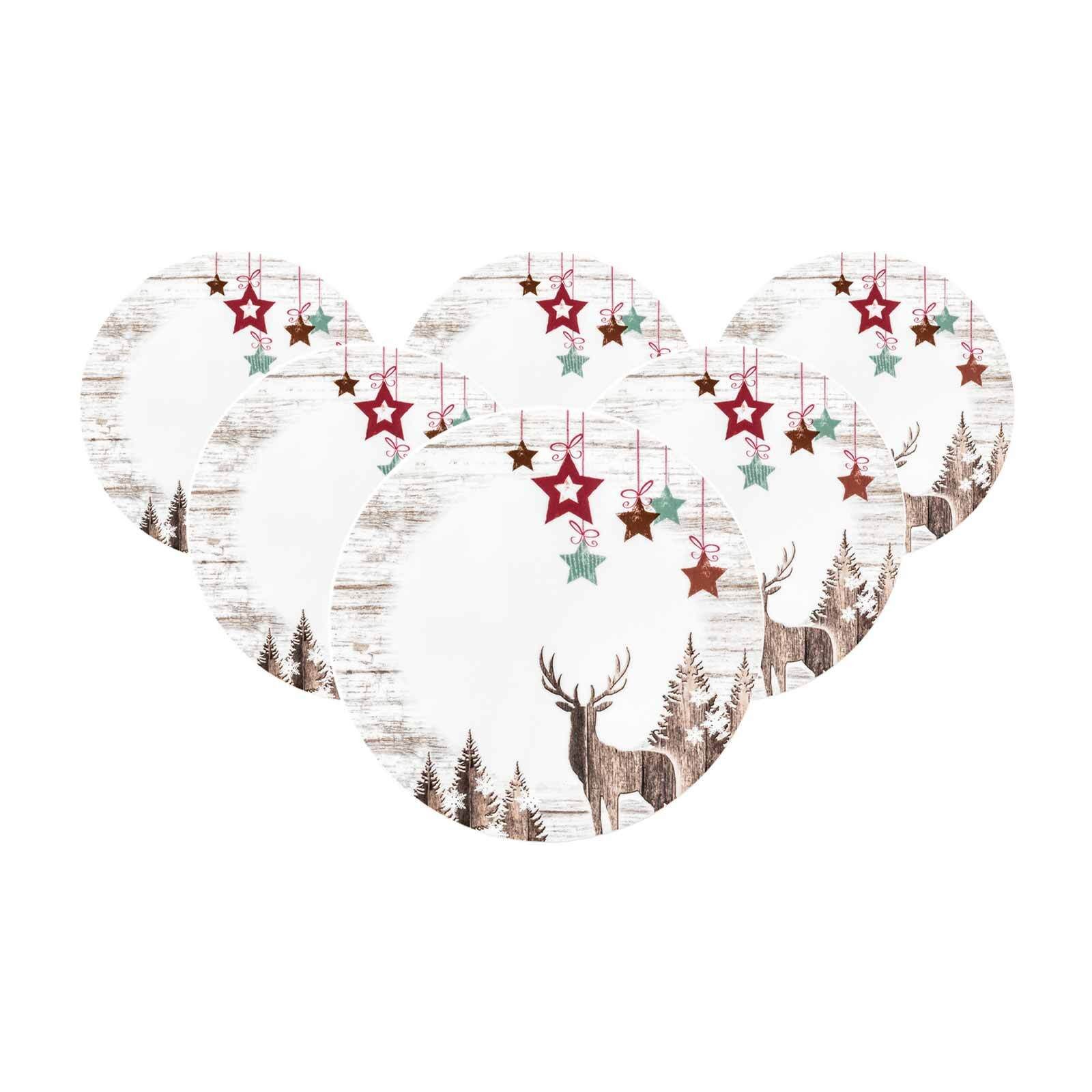 Seltmann Weiden Frühstücksteller Life Christmas Frühstücksteller ø 22,5 cm 6er Set, (6 St)