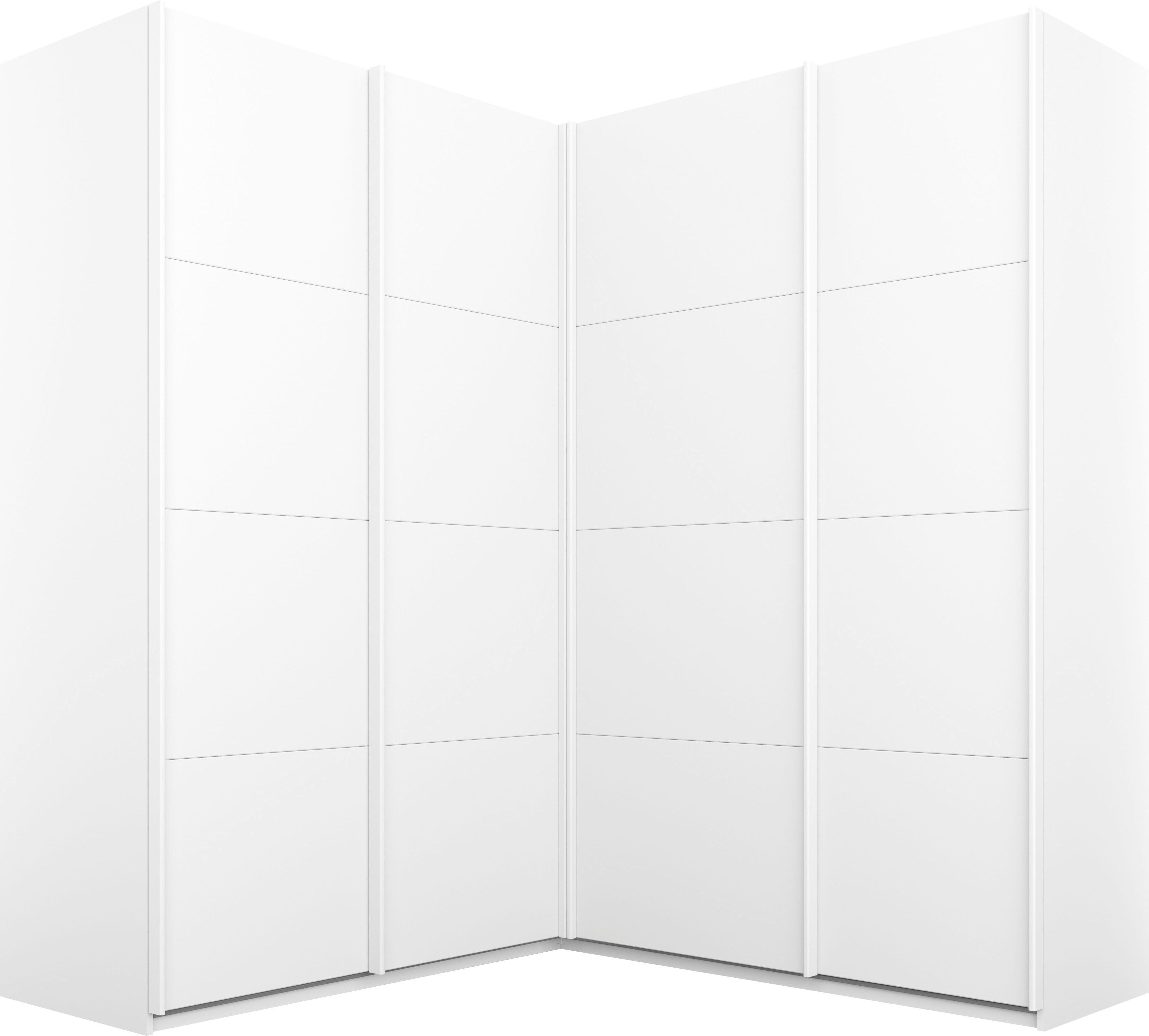 rauch Schwebetürenschrank Quadra Eckschrank inkl. Türendämpfer und Schubladeneinsatz