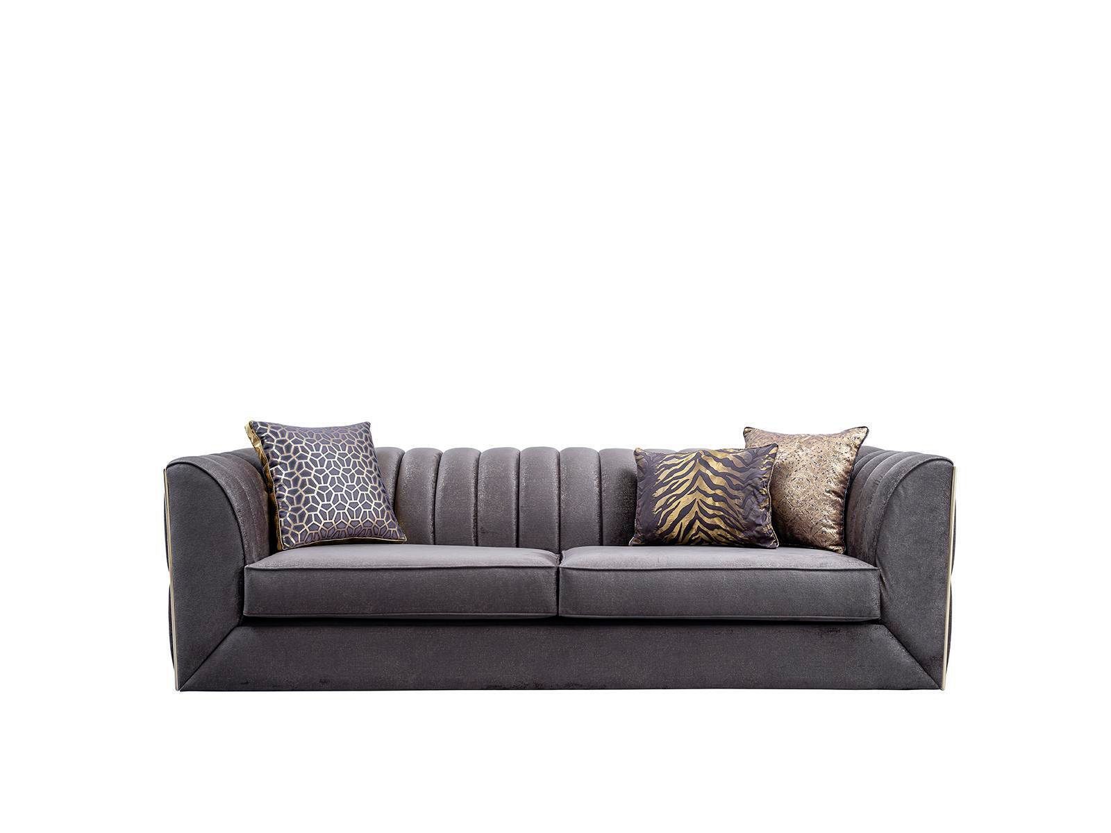 JVmoebel Sofa Luxuriöser Dreisitzer Wohnzimmermöbel Moderne Couch Textilsofas, 1 Teile, Made in Europa