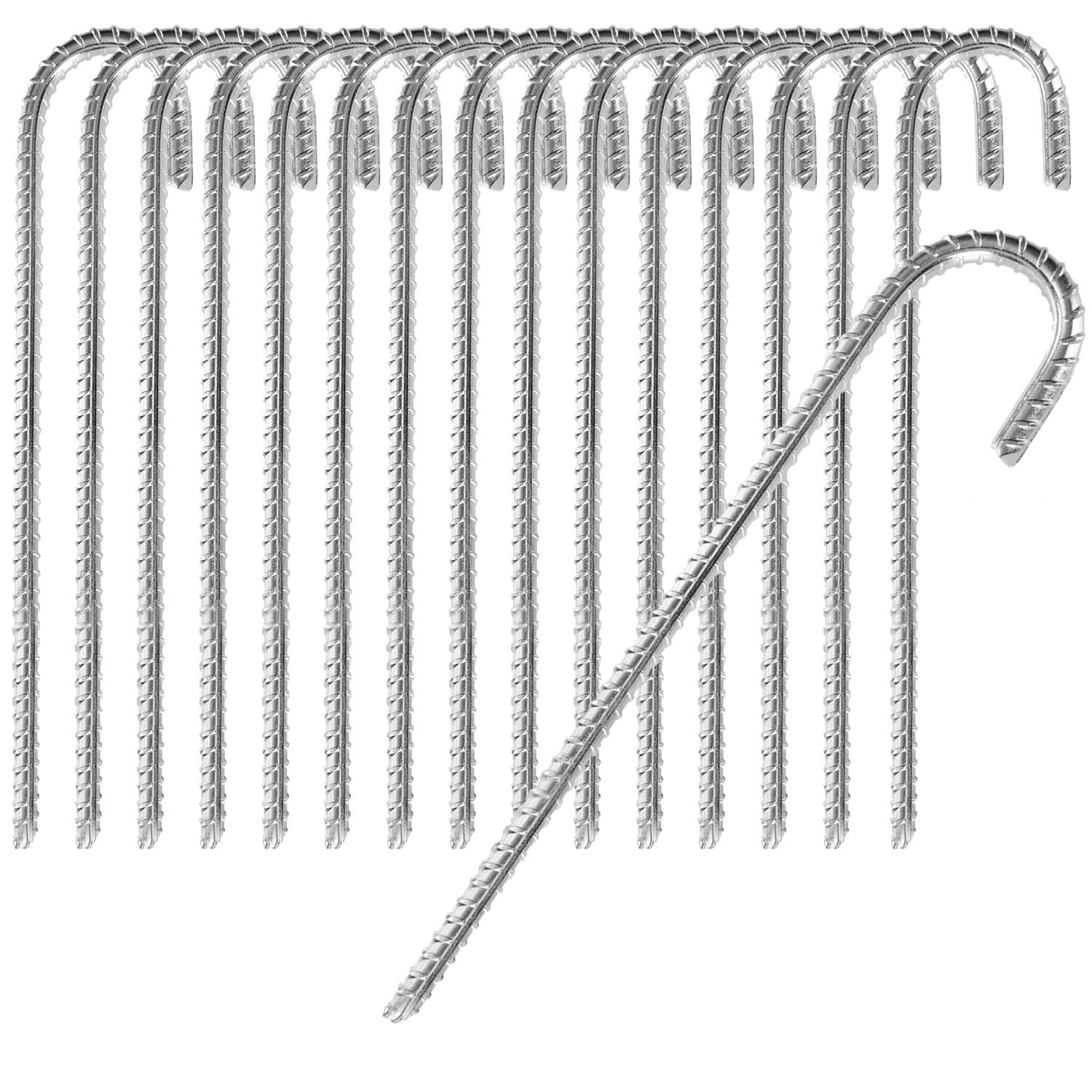 com-four Bodenanker XL Bodenanker aus massivem Stahl - extrem stabile Erdanker für Zelte, (16-St)