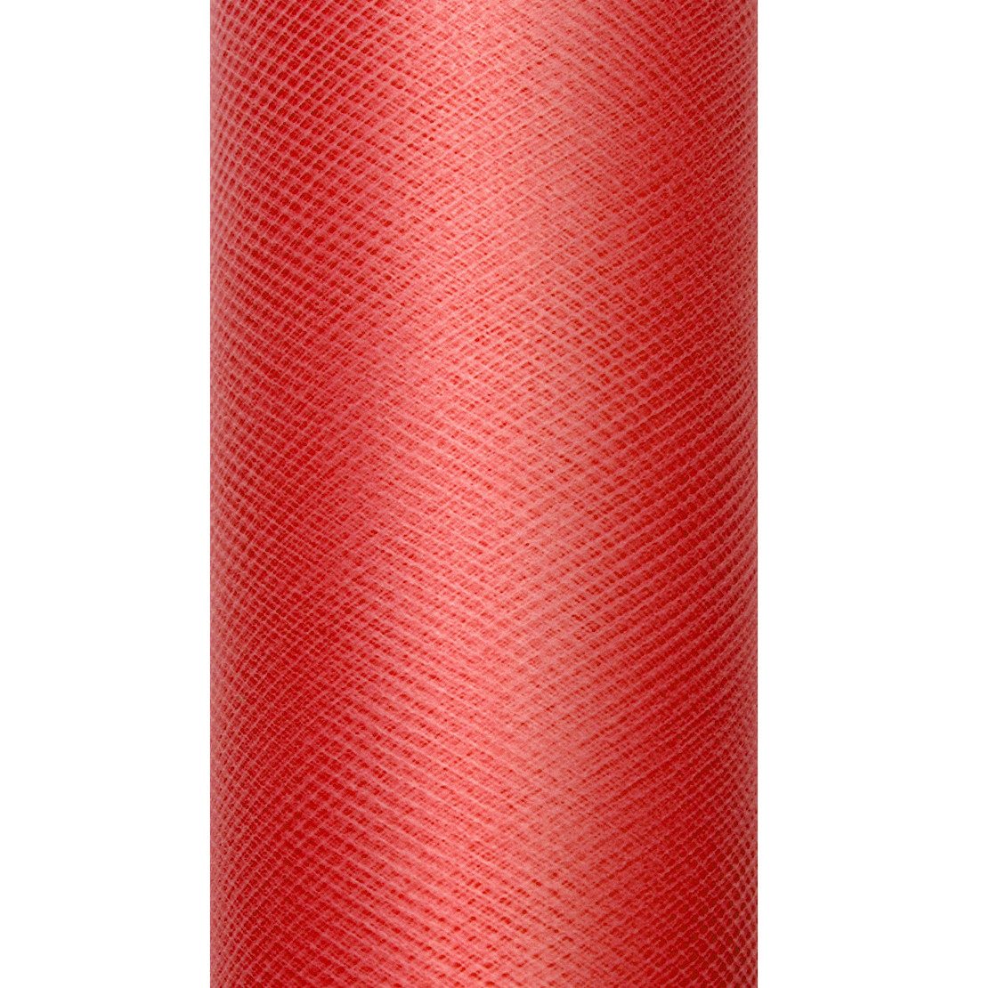 partydeco Hängedekoration Dekostoff Tüll 0,15m x 9m Rot