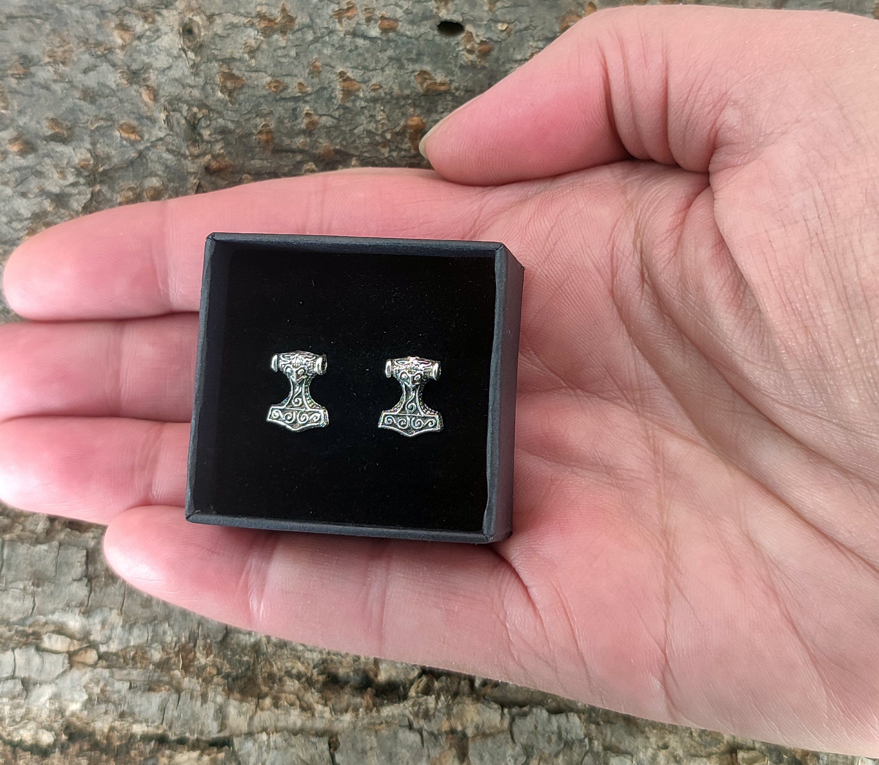 Kiss of Leather Paar Ohrstecker Ohrstecker Thorshammer Thor Thorhammer Thor günstig online kaufen