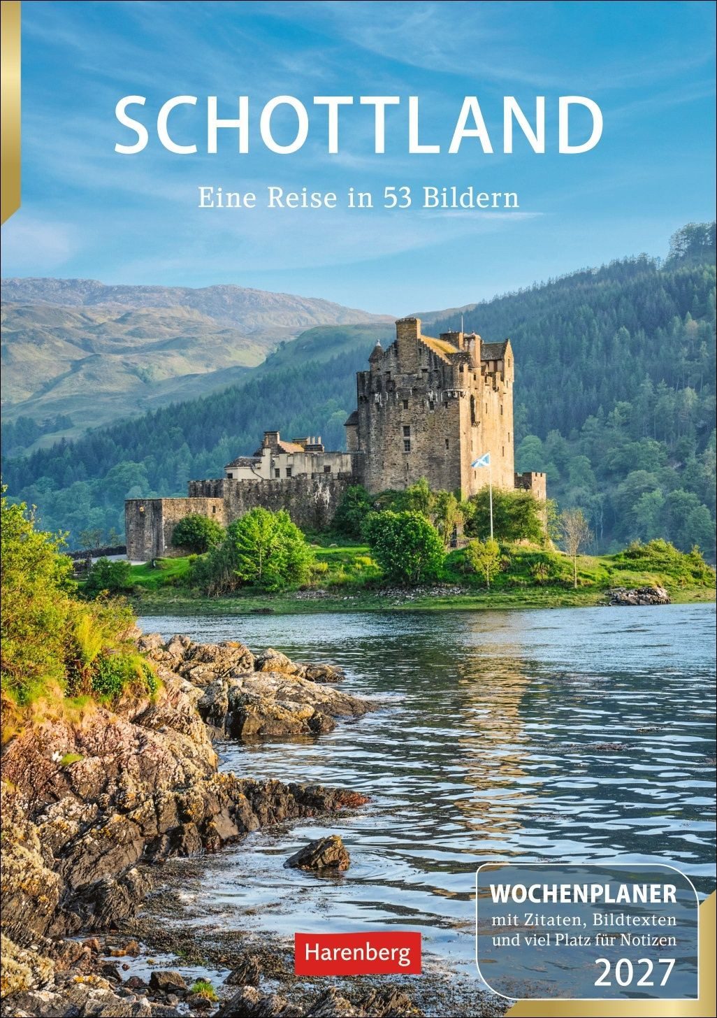 Tischkalender Schottland Wochenplaner 2027 - Eine Reise in 53 Bildern