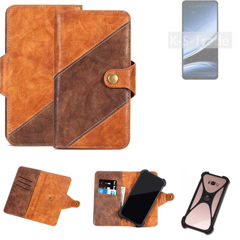 K-S-Trade Handyhülle für Doogee Note 59 Pro, Handyhülle Schutzhülle Bookstyle Case Wallet-Case Cover