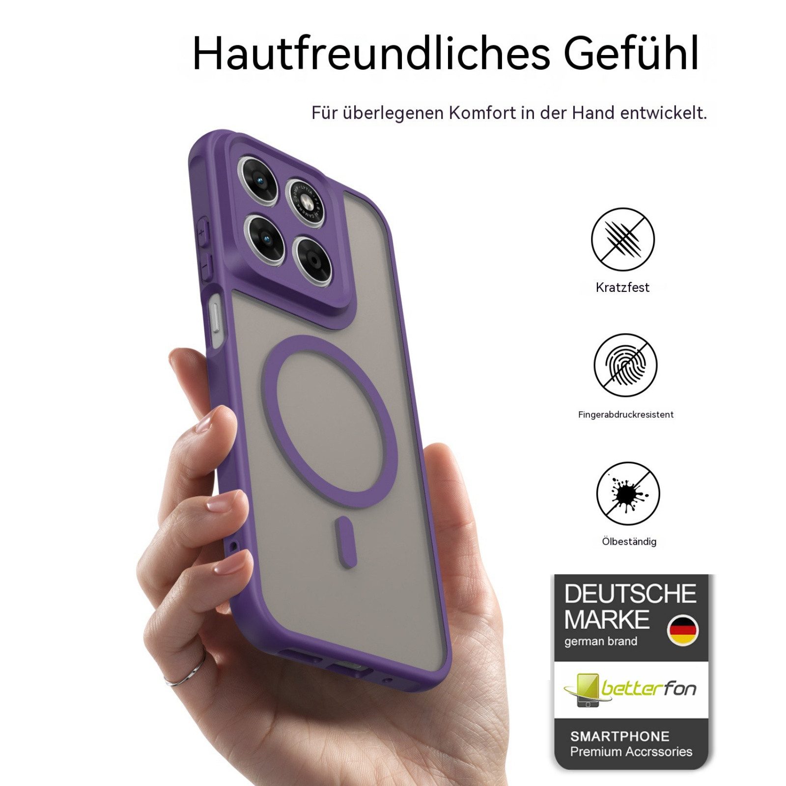 betterfon Handyhülle für Motorola Modelle,Magsafe Hülle Magnet Case, Magnetisches Laden, kompatibel mit kabellosem Ladezubehör – Bild 2 von 5