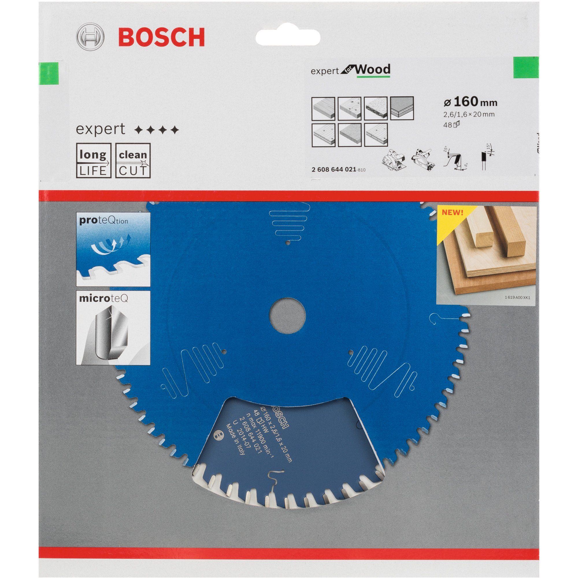 BOSCH Sägeblatt Bosch Professional Expert for Wood Kreissägeblatt