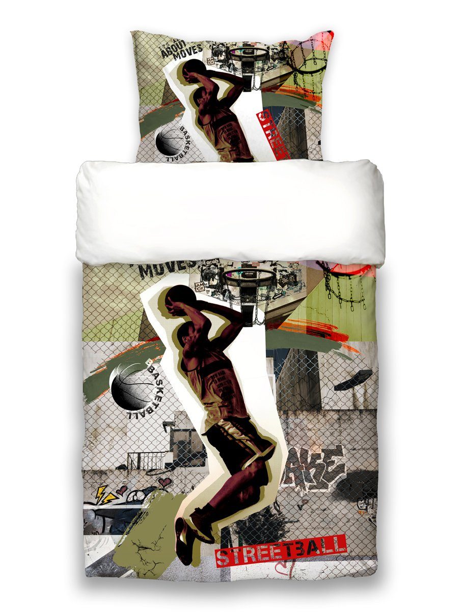beties Jugendbettwäsche Graffiti, 100% feinste Baumwolle, 2 teilig, Wendebe günstig online kaufen