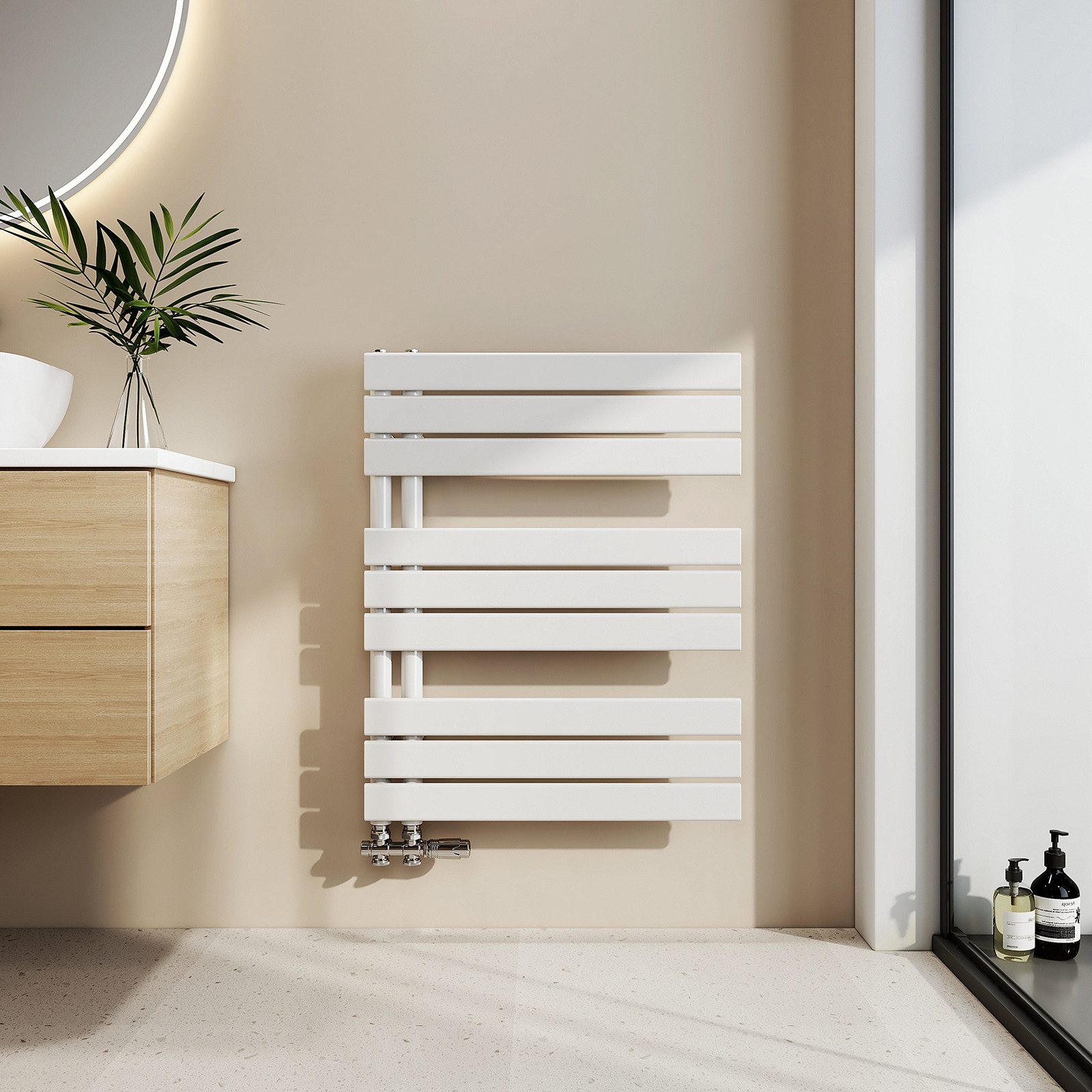 EMKE Badheizkörper Flach Paneelheizkörper Handtuchtrockner, 479W für 5qm Ra günstig online kaufen