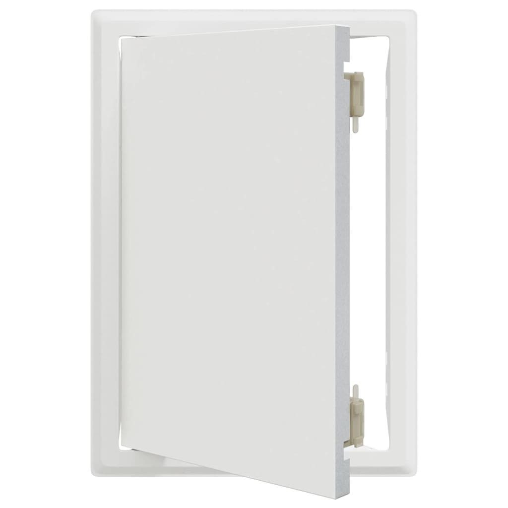 vidaXL Revisionsklappe Zugangstür Weiß 20 x 30 cm Stahl (1-St)