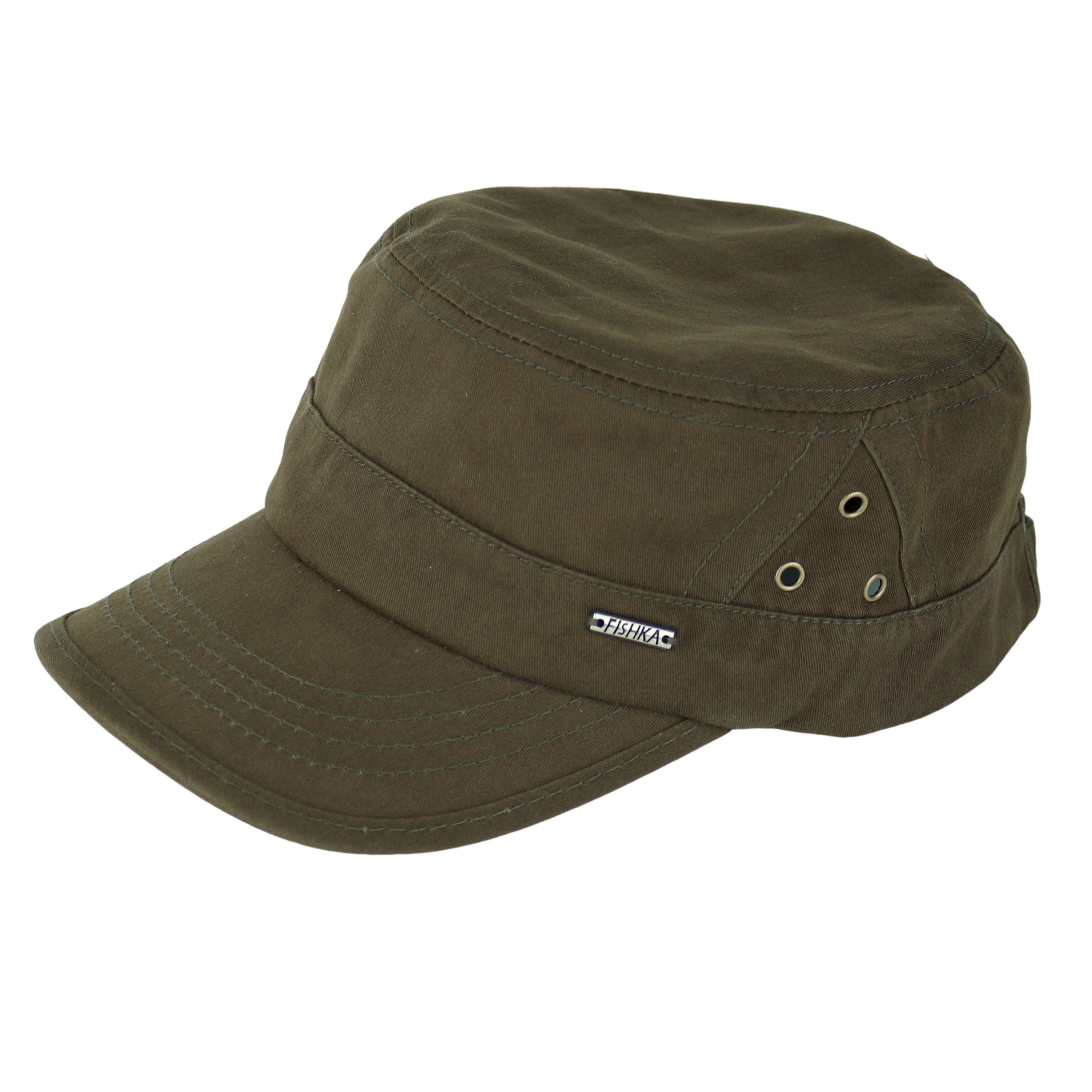 MIRROSI Army Cap Military Cap aus reinem Baumwolle mit Shirm (Kappe, Outdoor Cap, Feldmütze) Atmungsaktiv, Einheitsgröße, Unisex, Damen Herren