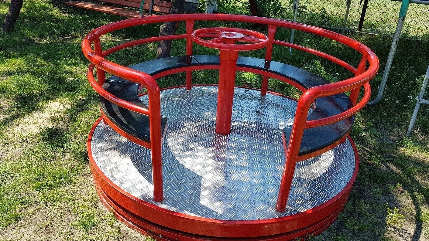 JVmoebel Doppelschaukel, Spielplatz Geräte Kinderkarussell Drehplatte