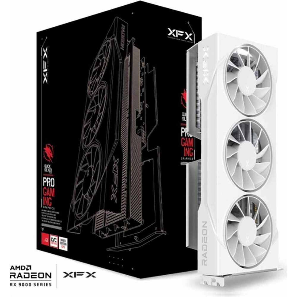 XFX RX-96TS316W7 Swift Radeon RX 9060 XT OC White 16GB Grafikkarte Grafikkarte (16 GB)