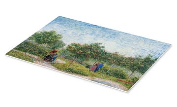 Posterlounge Forex-Bild Vincent van Gogh, Liebespaare im Voyer d'Argenson Park in Asnières, Wohnzimmer Malerei