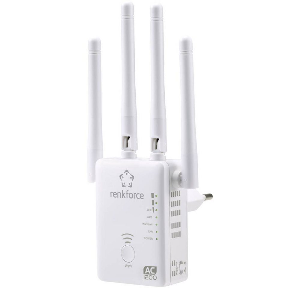 Renkforce AC1200 Dualband WLAN-Router/Repeater/AP WLAN-Repeater