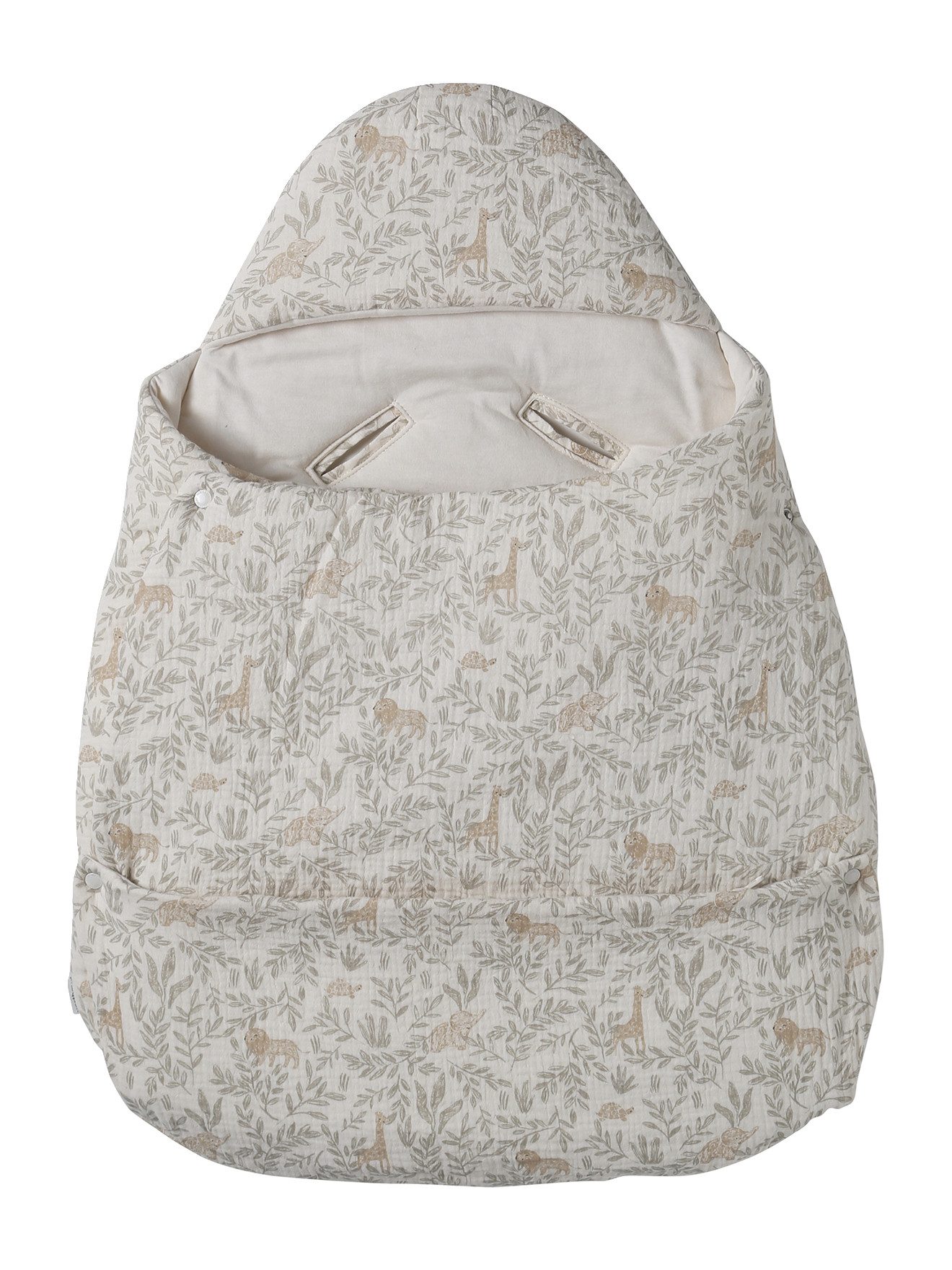 Fußsack 2-in-1 Baby Ausfahrsack/Wickelunterlage, Musselin
