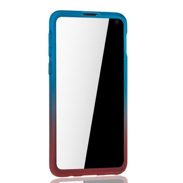 König Design Handyhülle Samsung Galaxy S10e, Samsung Galaxy S10e Handyhülle 360 Grad Schutz Full Cover Mehrfarbig