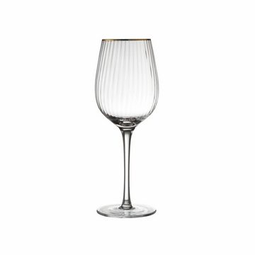 LYNGBY-GLAS Rotweinglas Palermo Gold 4er Set, Glas