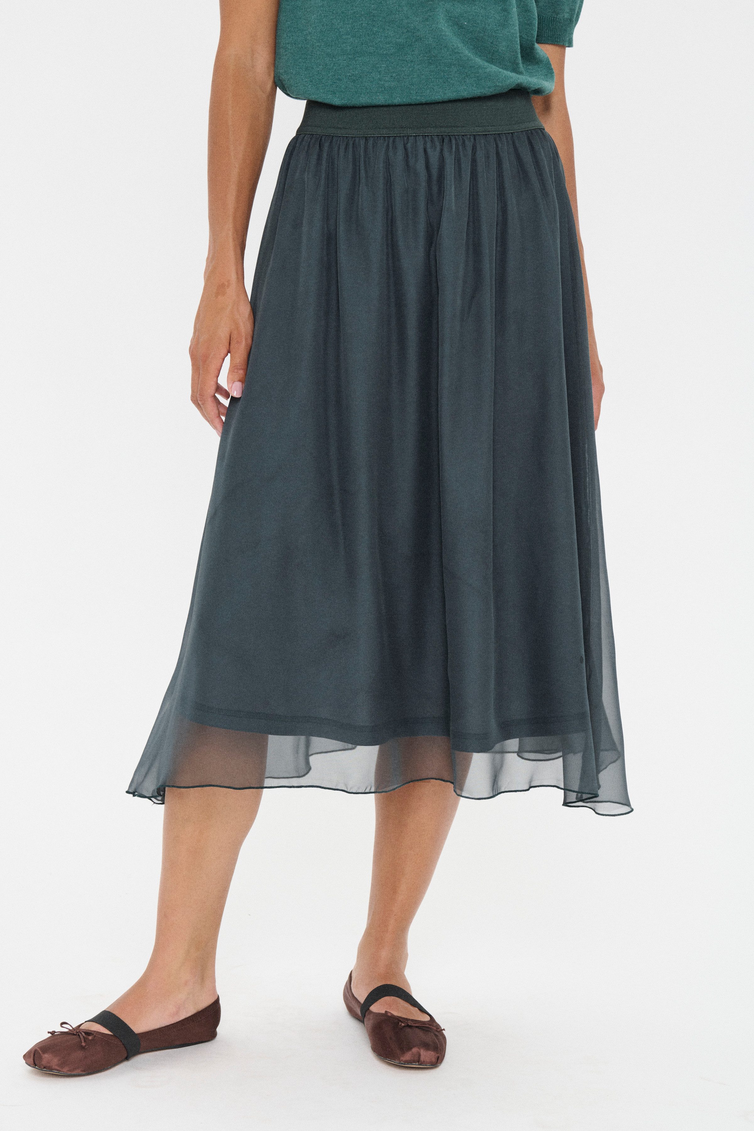 Saint Tropez Midirock CoralSZ Skirt aus Chiffon