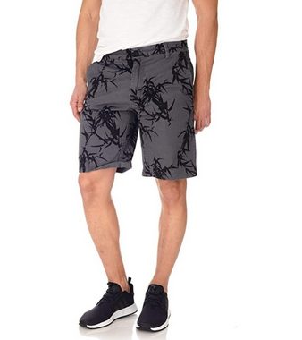 ONLY & SONS Shorts ONLY & SONS Herren Bermuda Freizeit-Shorts Jalte AOP Sommer-Hose Grau/Schwarz