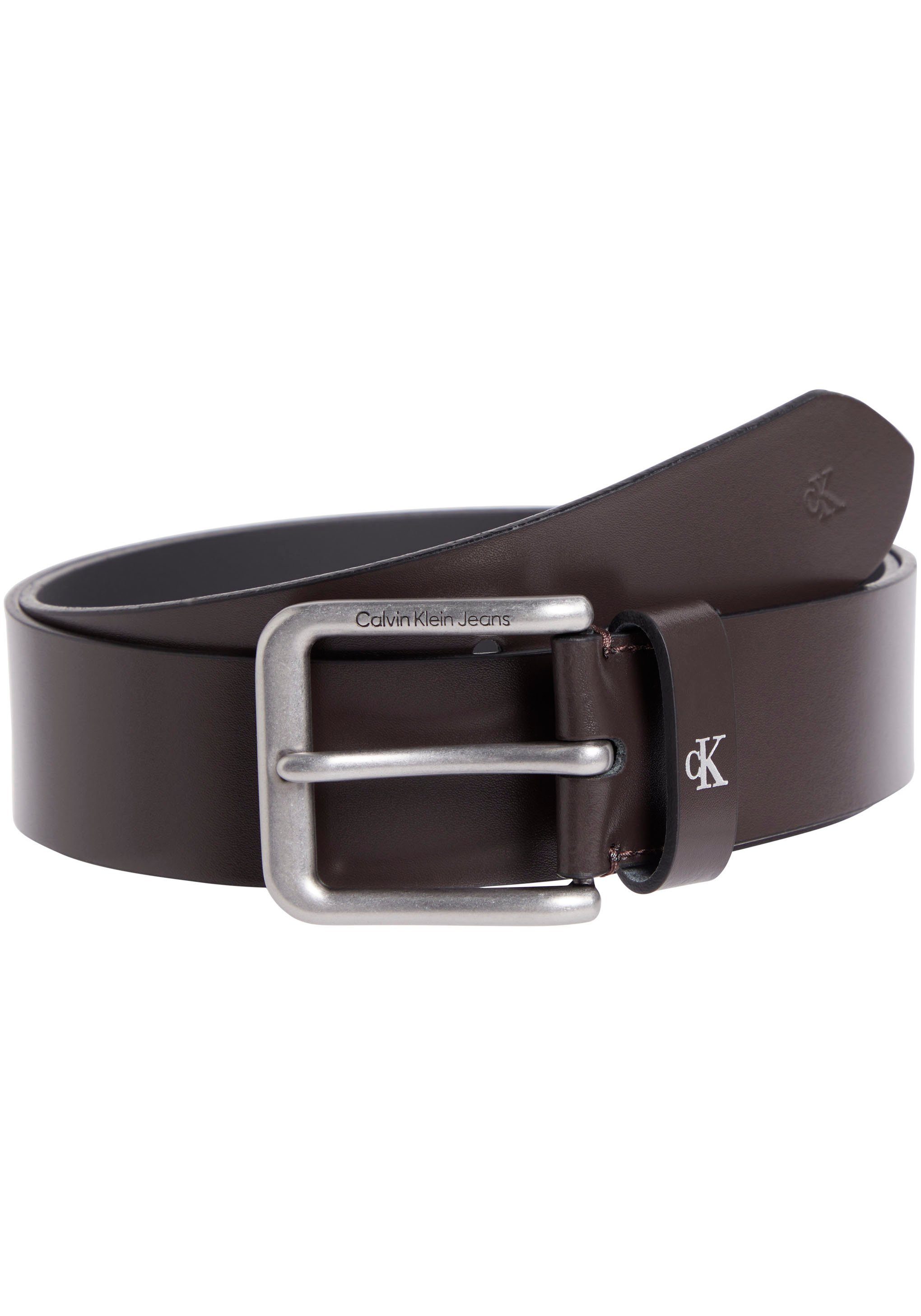 38MM ROUNDED Jeans Ledergürtel BELT Calvin Klein CLASSIC