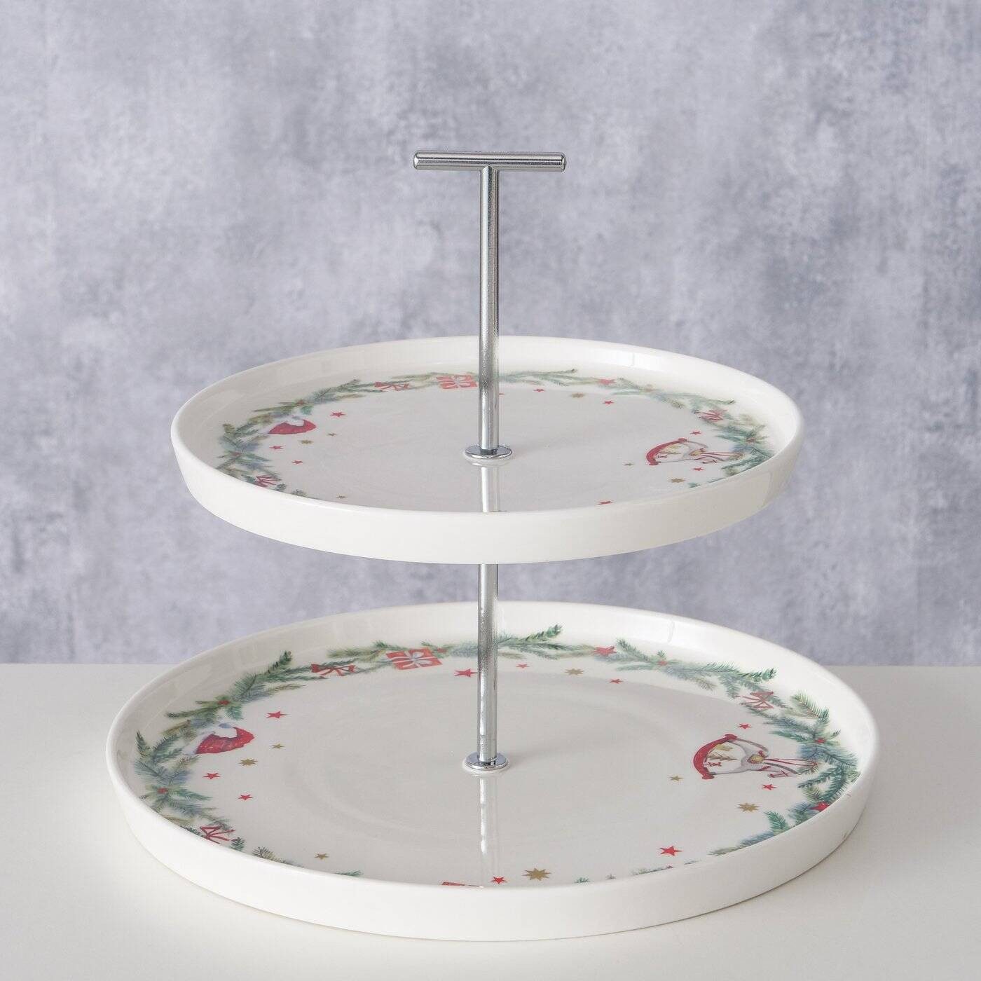 BOLTZE GRUPPE GmbH Etagere FLORENZA, Keramik, (1 Stk., einzeln), zweistöckige Etagere