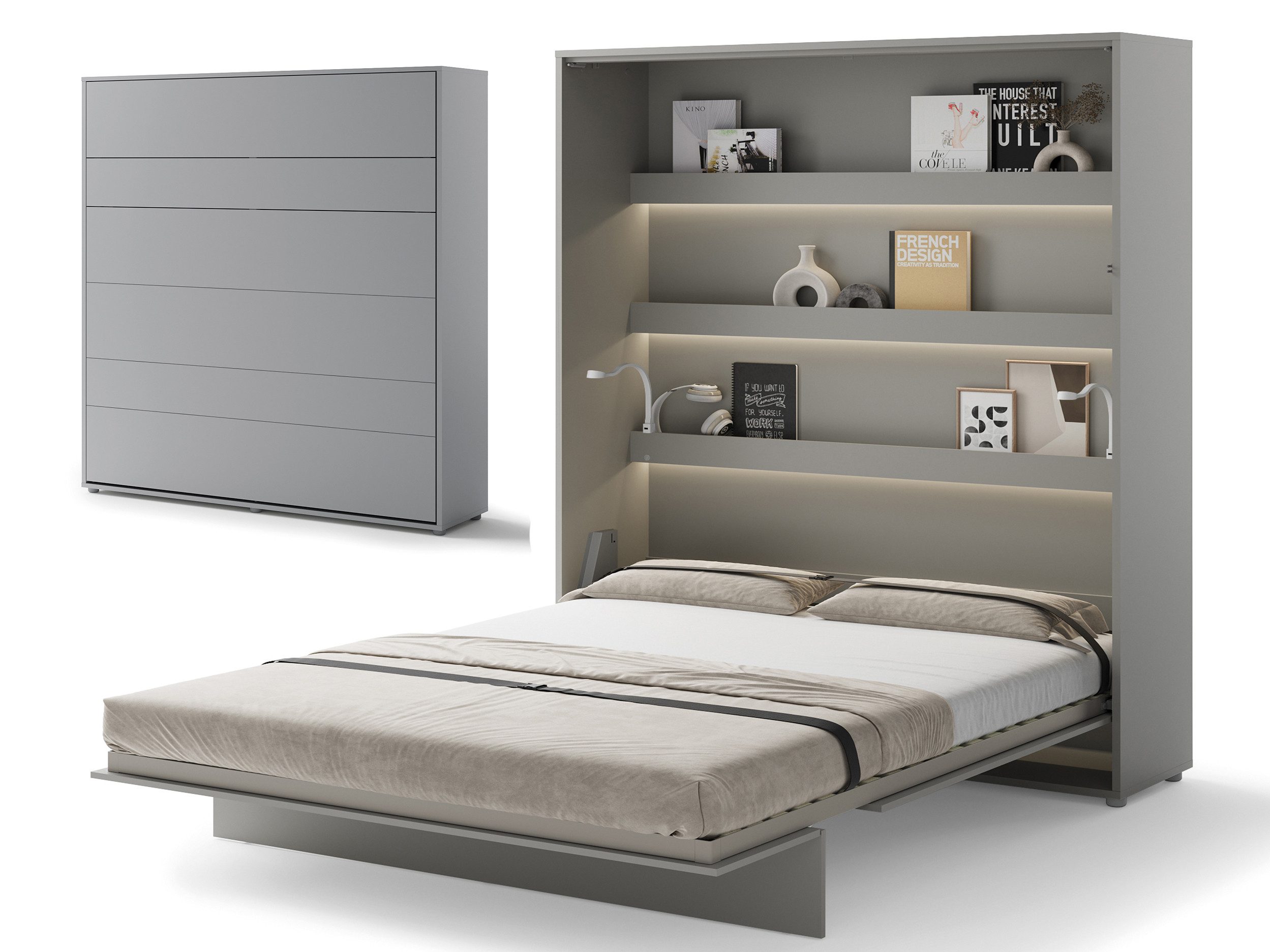 Compleo Schrankbett Vertical Wandklappbett Lenart Bed günstig online kaufen