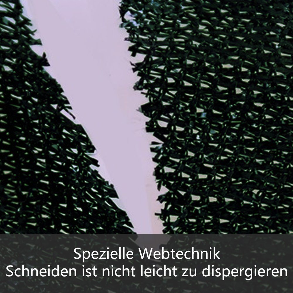UISEBRT Blende Zaunblende Sichtschutz Grün & Windschutz, Sonnen- HDPE