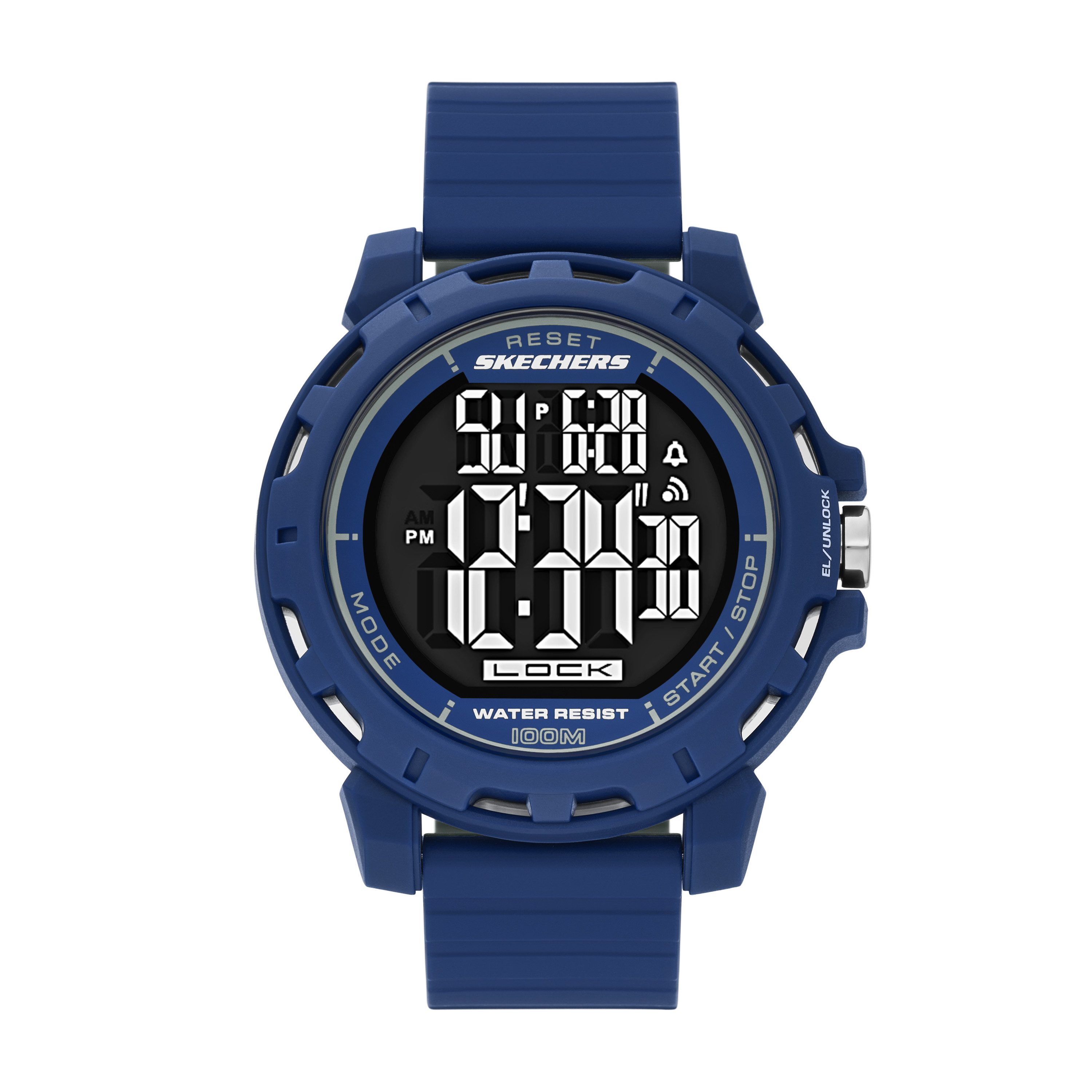 Skechers Chronograph NEWKIRK SR5252, Quarzuhr, Armbanduhr, Herrenuhr, Silikonarmband, digital, Tag